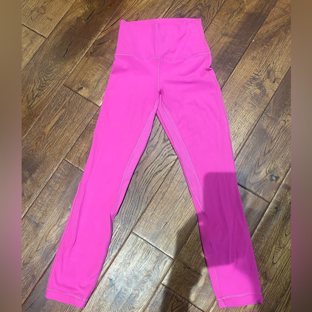 Lululemon Align leggings size 25/2 in Sonic Pink